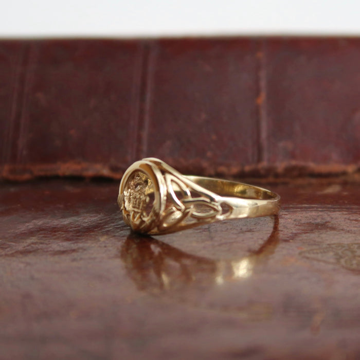 Openwork Claddagh Ring