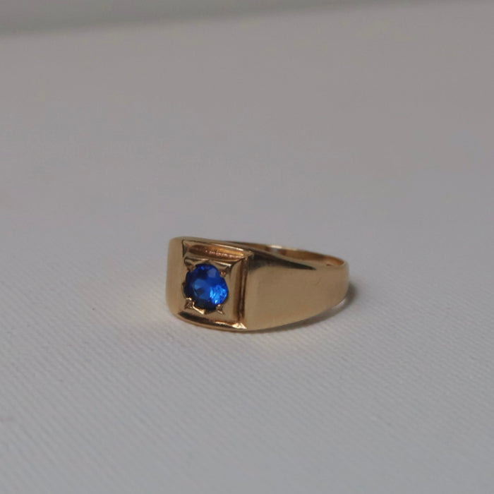 Blue Signet Ring