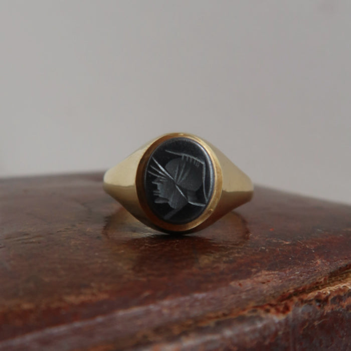 Hematite Signet Ring
