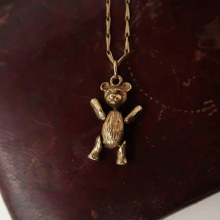 Articulated Teddy Bear Pendant