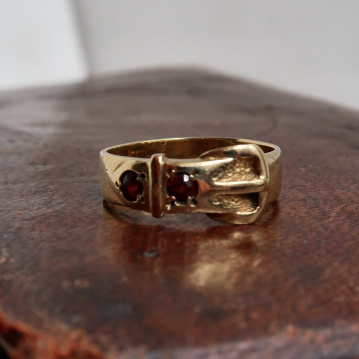 Garnet Buckle Ring (1976)