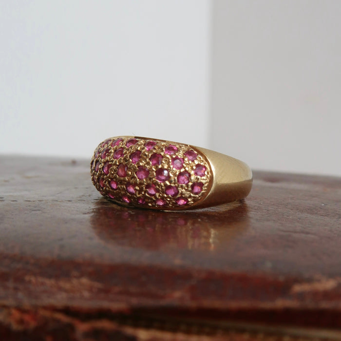 Bombé Ruby Ring