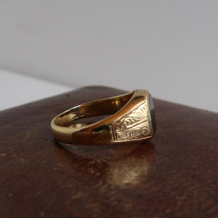 Engraved Onyx Signet