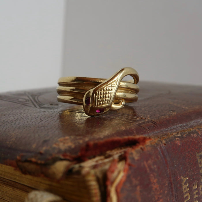 Coiled Snake Ring