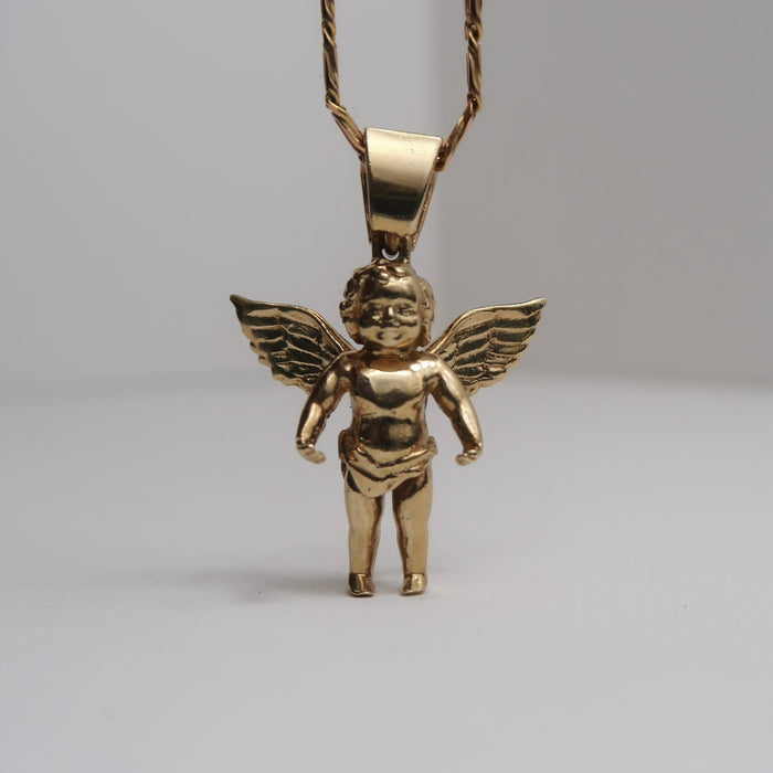 9ct Cherub Angel Pendant