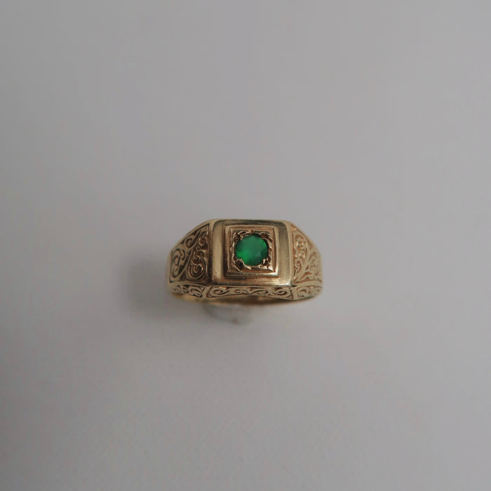 Emerald Signet Ring