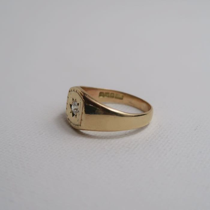 Diamond Signet Ring