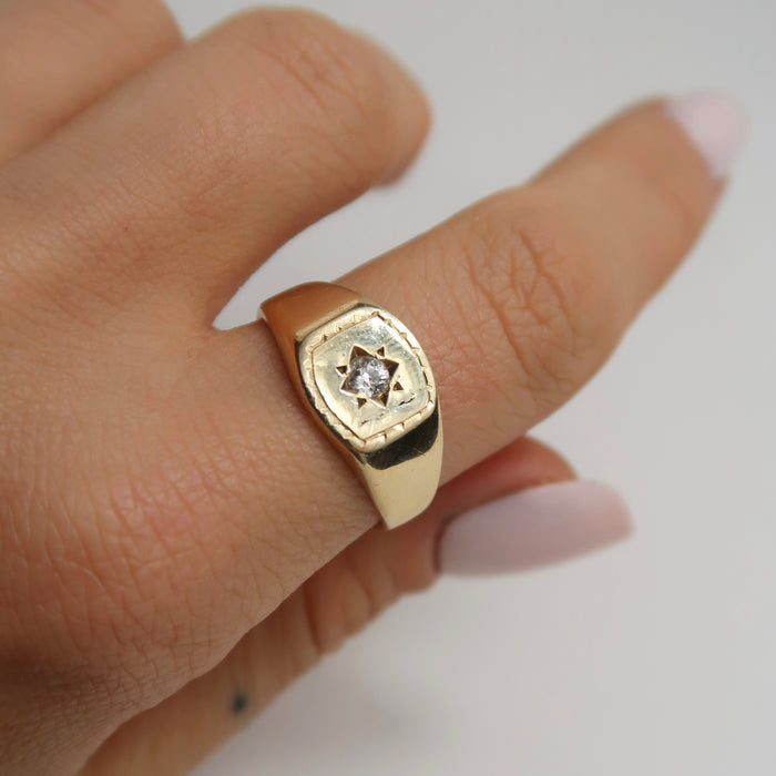 Diamond Signet Ring
