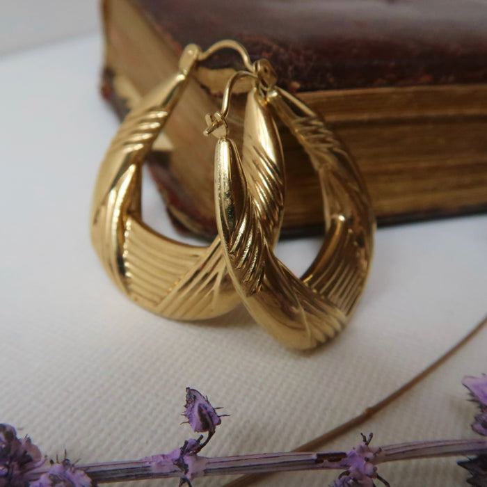 Chunky Rope-Twist Hoops