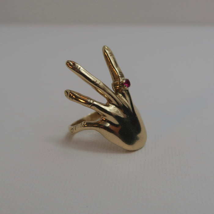 90s Ruby Hand Ring