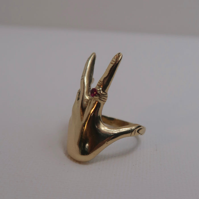 90s Ruby Hand Ring