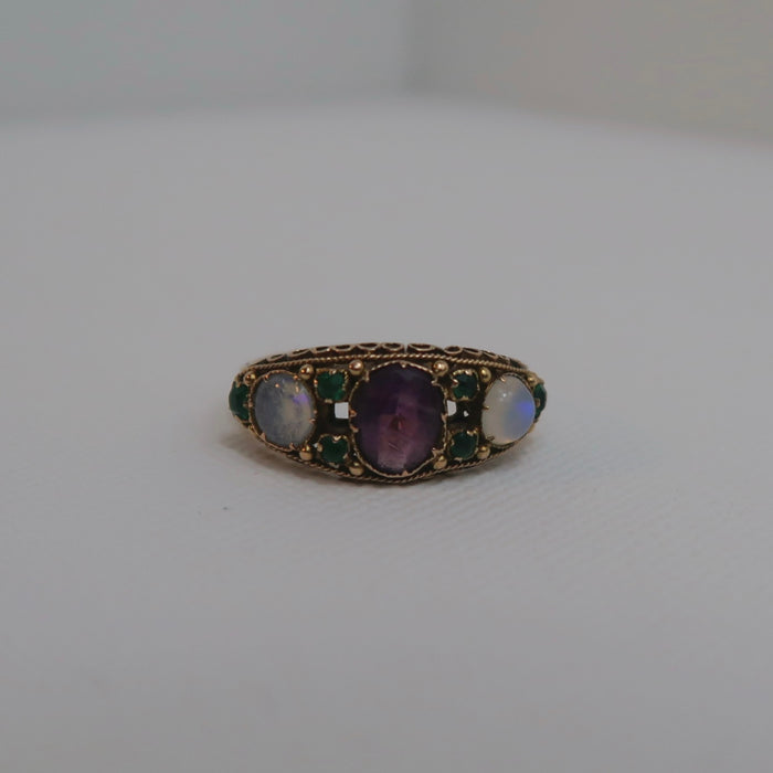 15ct Antique Boat Ring