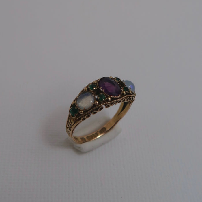 15ct Antique Boat Ring