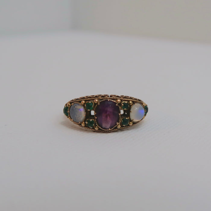 15ct Antique Boat Ring