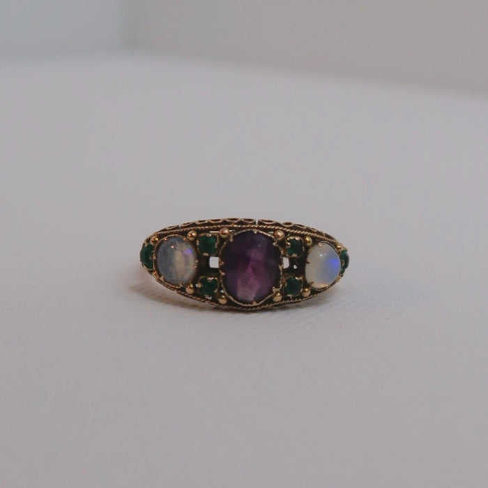 15ct Antique Boat Ring