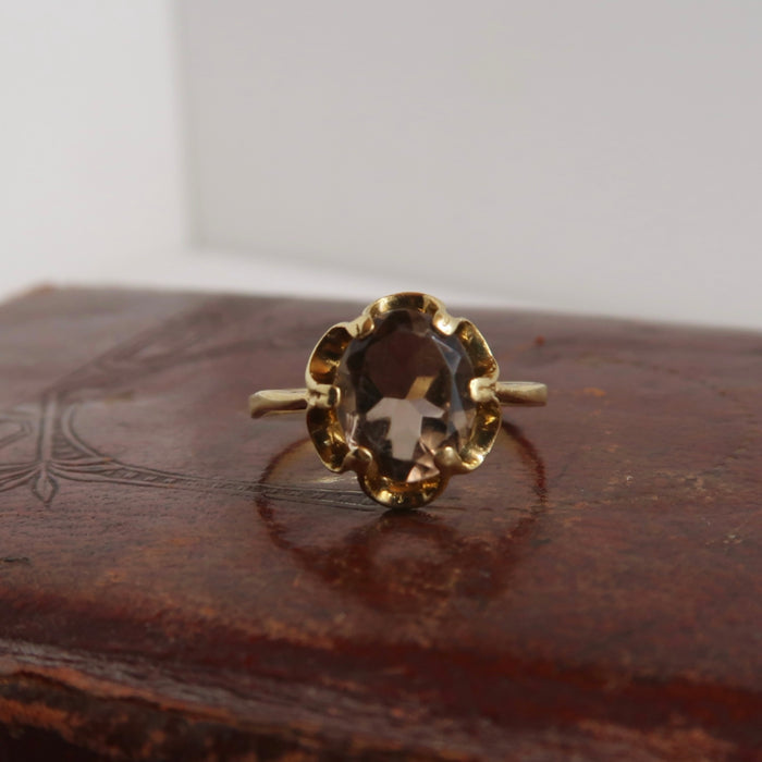 Light Smoky Quartz Ring