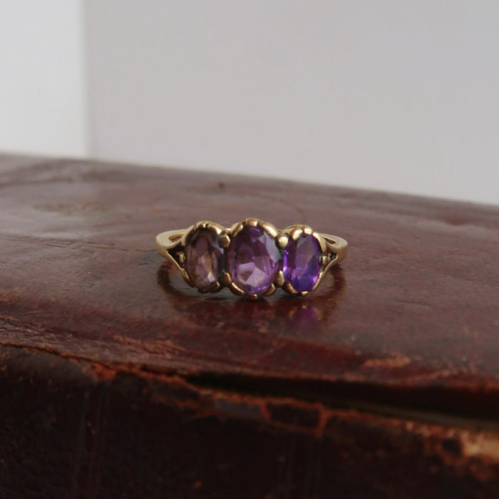 Amethyst Trilogy Ring